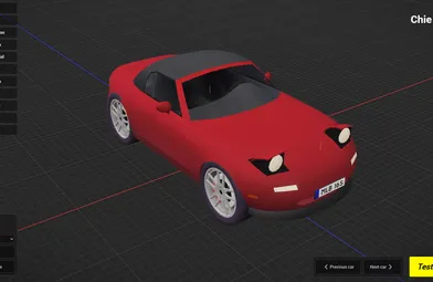 Screenshot of project