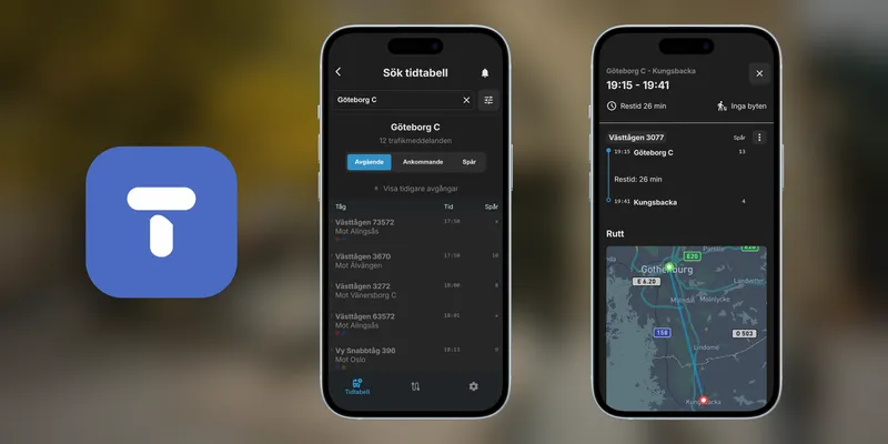 Hero graphic for Tågtider