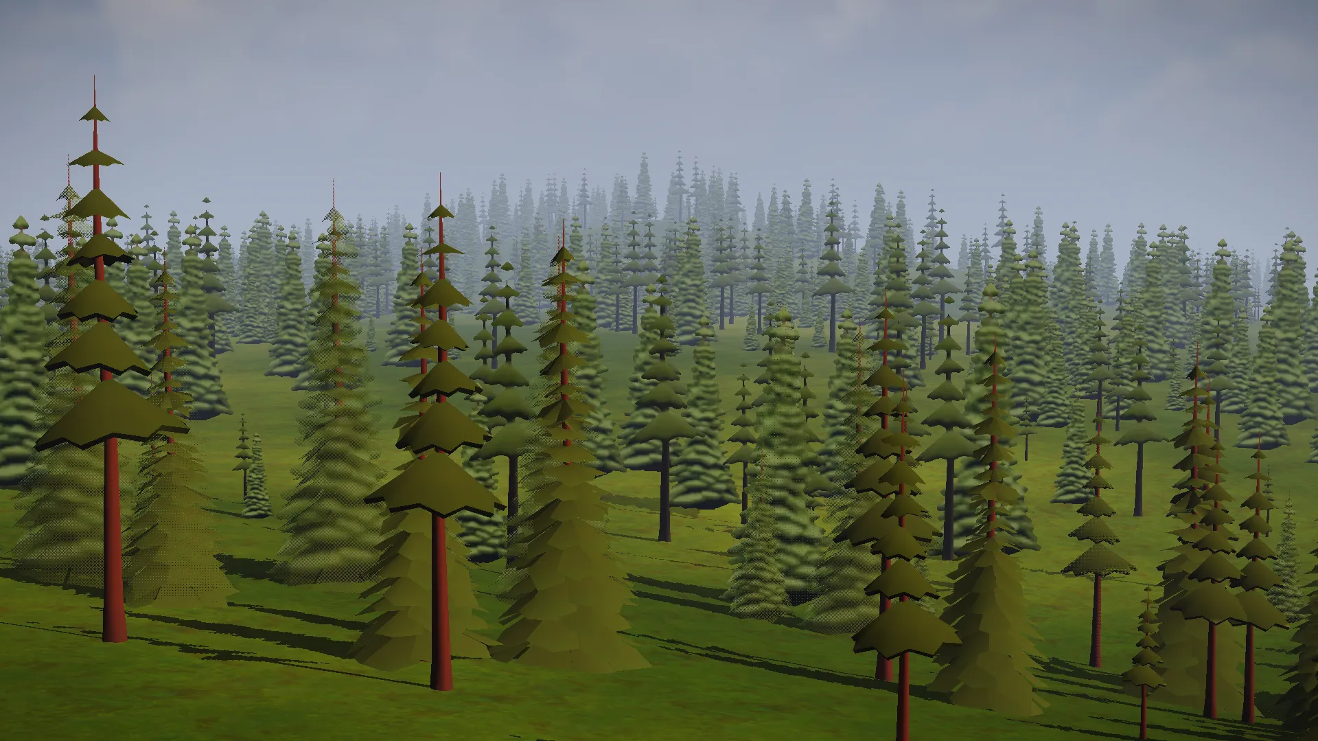 Trees with two levels of details